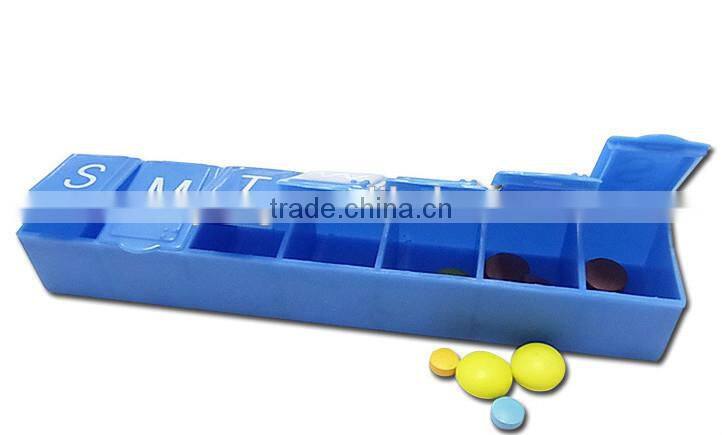 facotry price 7 day pill box/weekly pill box/ plastic pill box