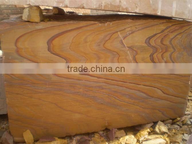 Indian honed rainbow sandstone slab/tile for sale
