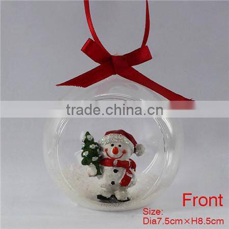 7.5*7.5*8.5 angel glass hanging ball