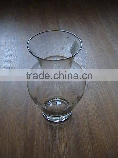 hand blown bright colored glass vases with high quality