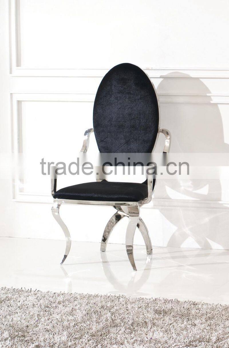 B413 hot sale armrest dining chair fabric dining chair