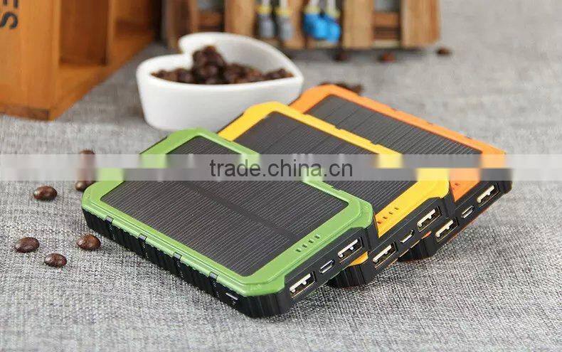 New arrival 2016 hot selling waterproof solar power bank 20000mAh