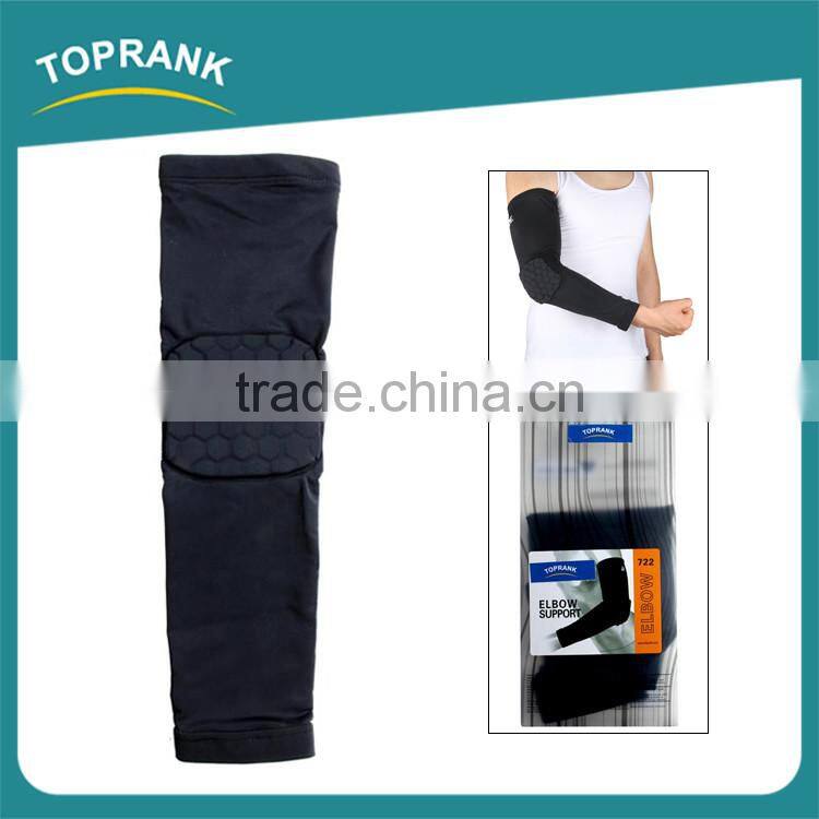 New design black elbow support pad compression cricket elbow sleeve