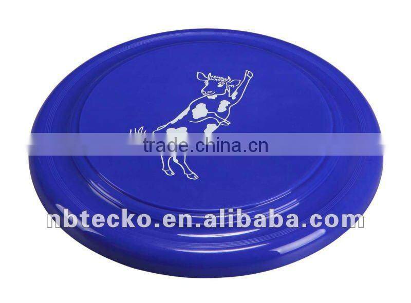 plastic round shape flying disc with logo for promotional
