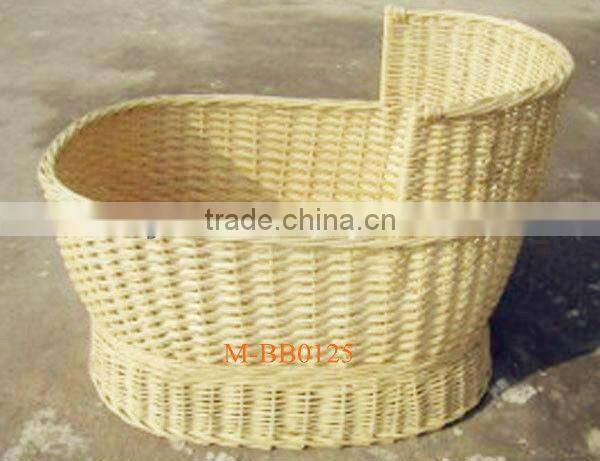 Eco-friendly willow mose basket & natural materail baby basket
