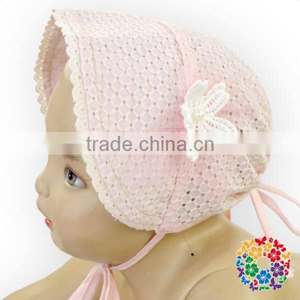wholesale baby hat cotton pink lace hat baby caps and hats