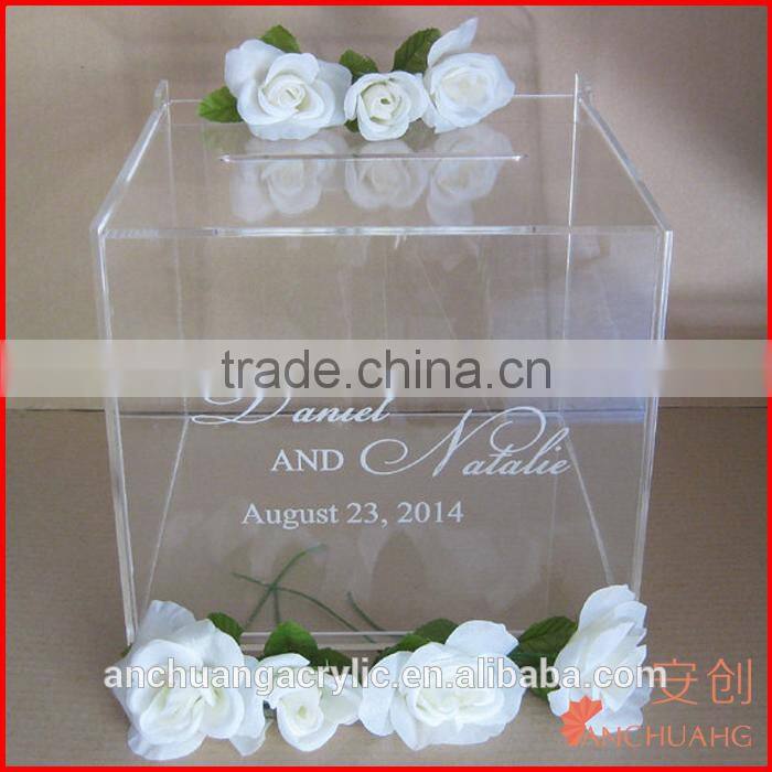 Custom Acrylic Wedding Invitation Card Box