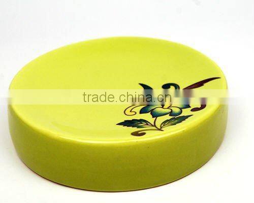4pcs green colour Ceramic bath room accessory