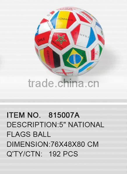 5" National flags ball