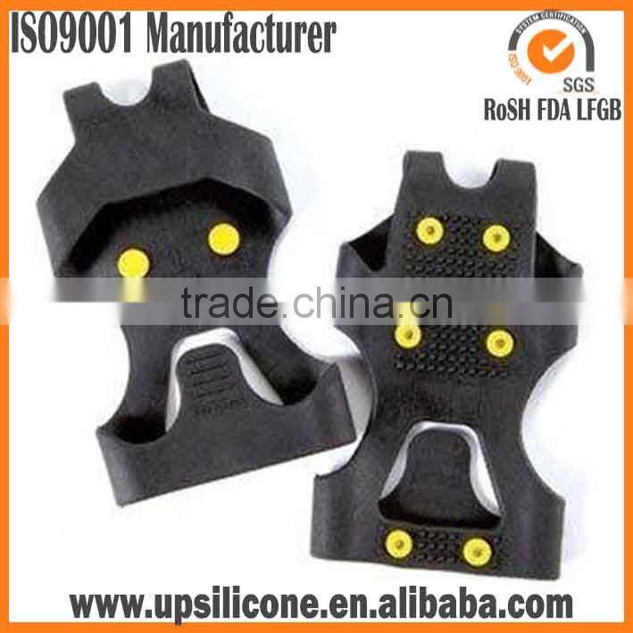 2016 NEW 10 SPIKES Anti-slip Silicone Rubbe motorcycle grip covers anti-slip ice grip shoe covers