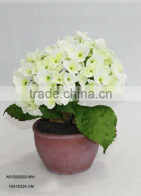 artificial potted blue hydrangea garden decoration
