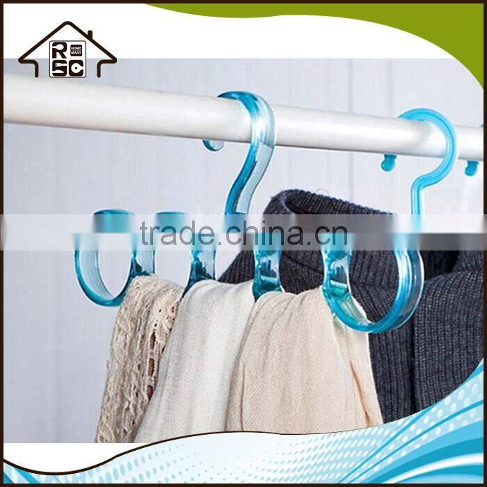 NBRSC Multi-function Plastic Scarf Hanger 5 Holes Scarf Hangers Towel Hanging Closet Organiser