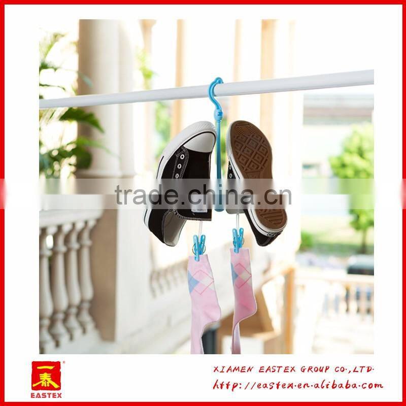 Wind-proof and professional shoes and socks hanger hook rack