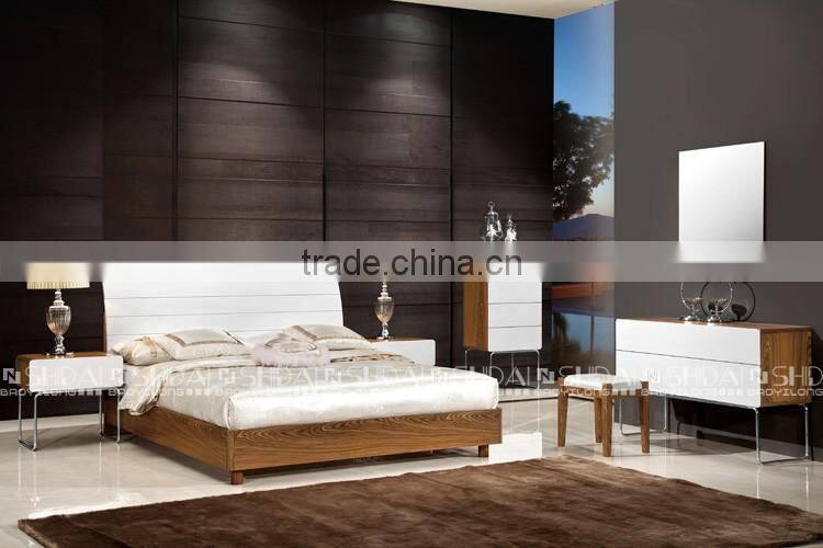 modern teen bedroom furniture / indian furniture bedroom beds / bedroom furniture simple double bed B-824