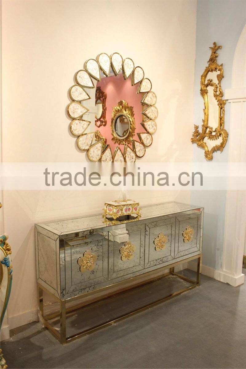 Modern style Antique Mirrored Cabinet for living room ME-2012-07