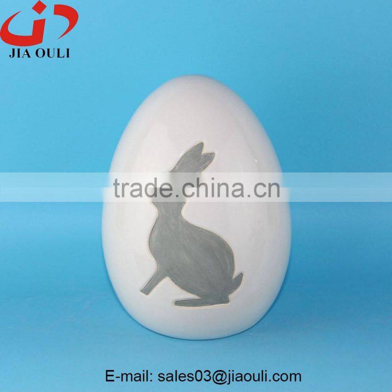 2016 New design easter decoration Ceramic egg