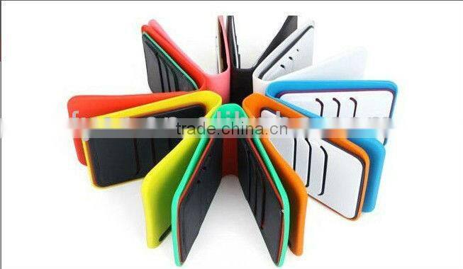 wholesale colorful slicone credit card holder