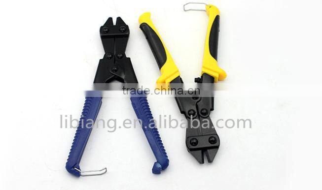 Mini bolt cutters, long flat nose pliers