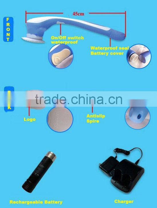 Long handle electric back scrubber,shower back scrubber