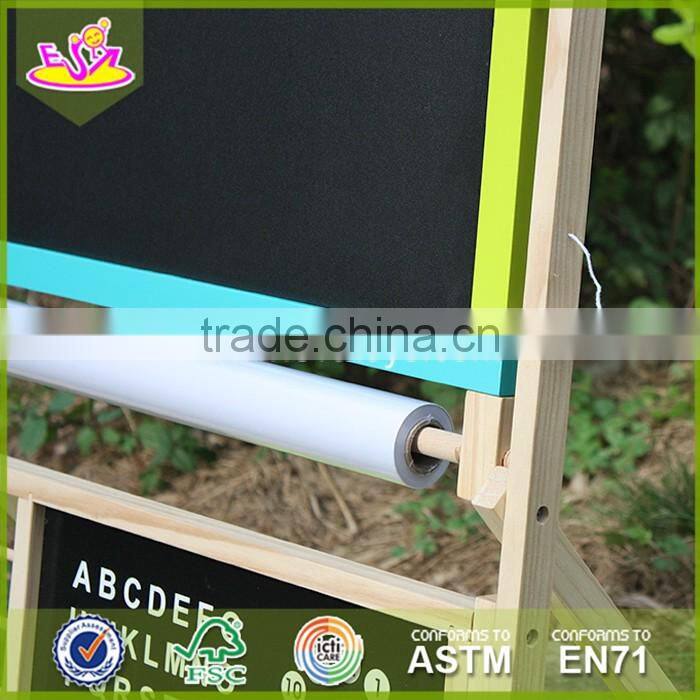 2017 New design wooden magnetic drawing board high quality wood kids drawing board best wood drawing board for toddlers W12B103