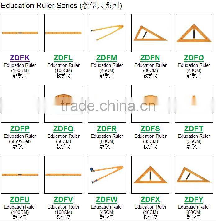 straight wood ruler beveled edge wooden rulers metric inch scale school office use full color printing