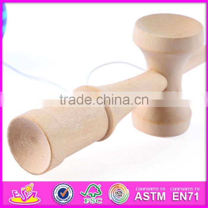2017 New design funny children wooden toy kendamas for sale W01A192