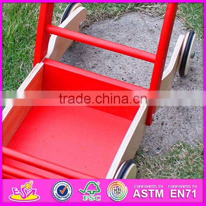 2015 Best seller wooden walker toy for kids,Fuuny play children wooden walker,Top quality wooden walking toy for baby W13C013