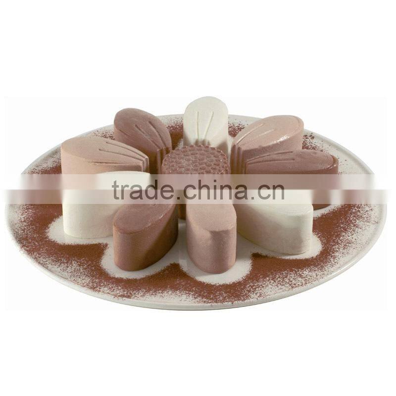 Flower shape plastic cake decorations Jelly mold silicon moulds cake decorating