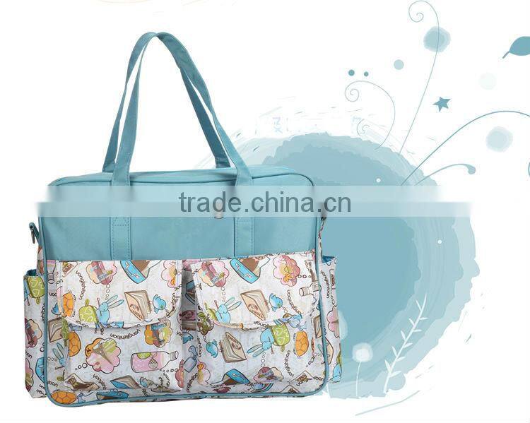 Printed Flower Colorful Diaper Bag