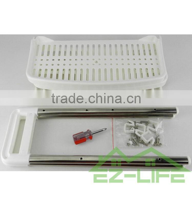 2017 Best Selling 2 Tiers Chrome Plated Kitchen Accessory Dish Rack/ Dish Drainer/Plate Rack