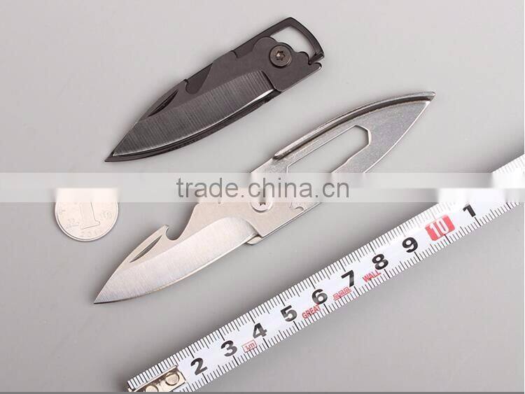 QJT-K02 Hot Sale Keychain Design Camping Knife Multi Function Outdoor Knife