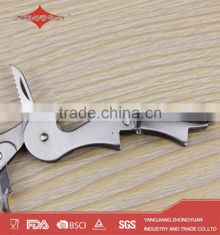 personalized logo stainless steel corkscrew opener