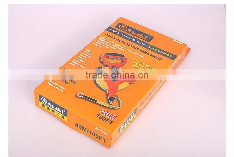 AK-0394 30m /50mHot Selling Metric Glass Fiber Measuring Tape