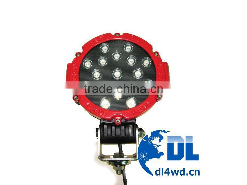 24v round led working light 4x4 led driving light 51w led work lamp