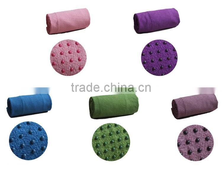 Wholesale ECO anti-slip 100% DTY Yoga towel For Fitness