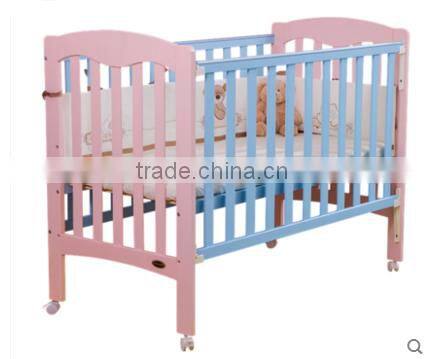 2016 solid wood baby crib baby cot custom made