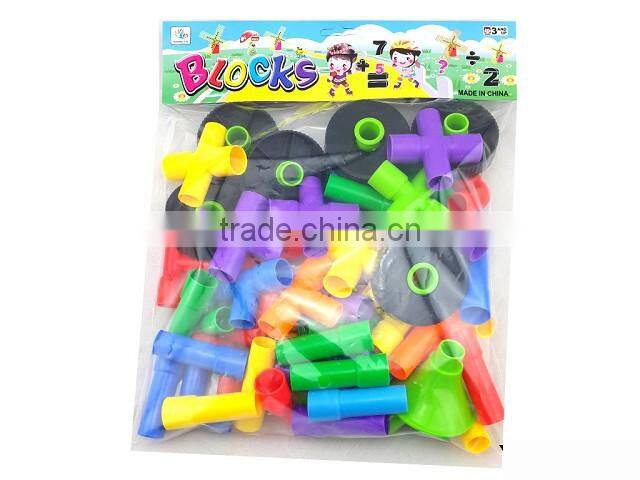 new arrival plastic building tube toy for kids