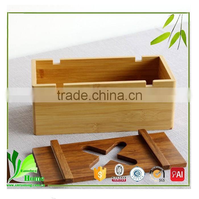 China manfacturer bamboo box tissue for car