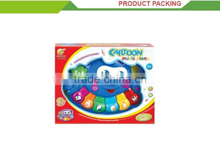 Most popular plastic musical cartoon mini baby electric piano toy