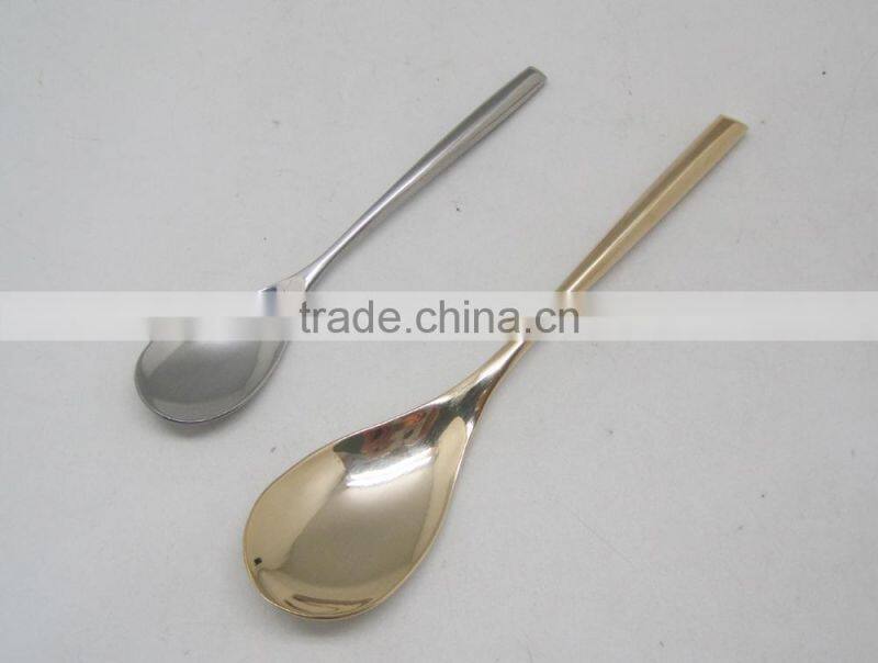 410 stainless steel gold and silver plated flatware for finacial promotion gift