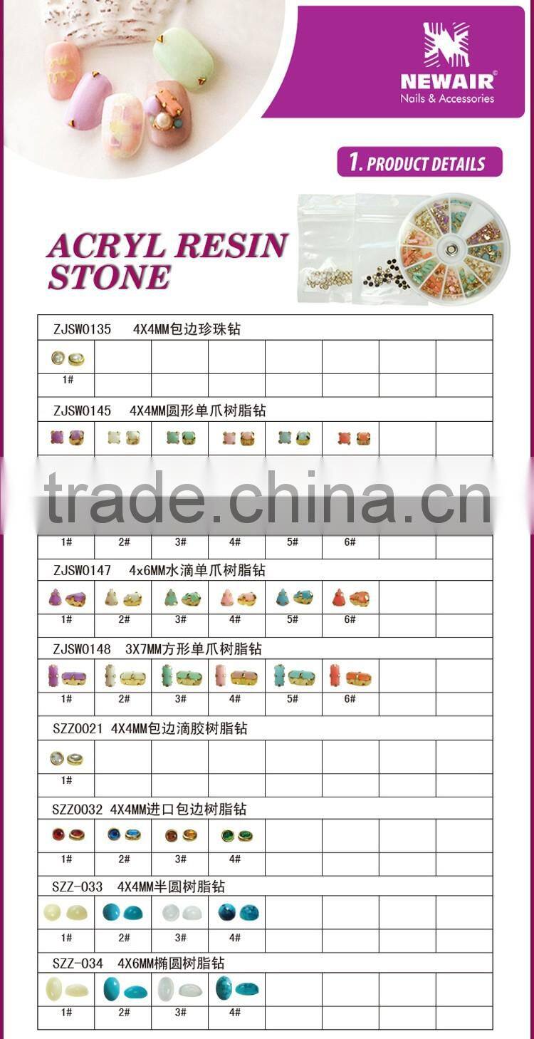 Fashion Nail Art set New Plastic Nail Beads Manicures 3D Nail Pearl