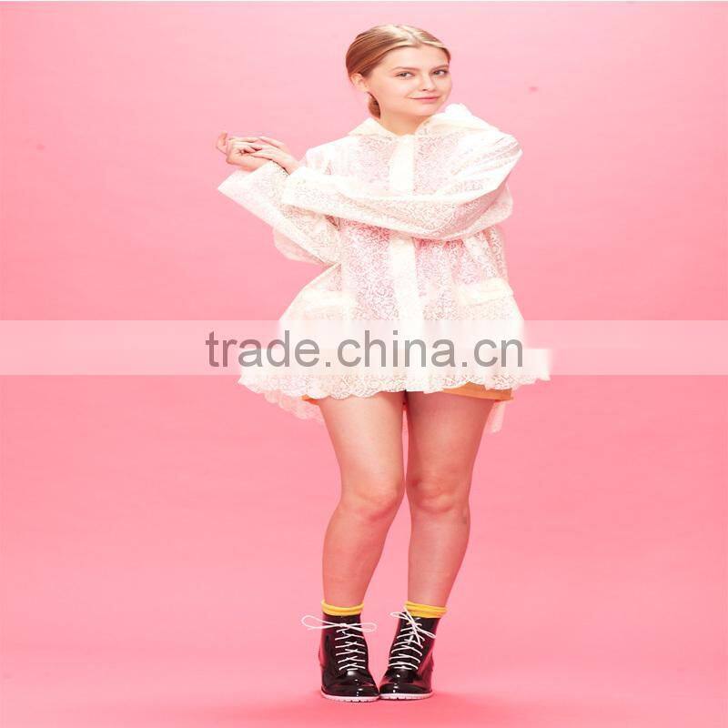 2015 New style fashion factory disposable rain coat