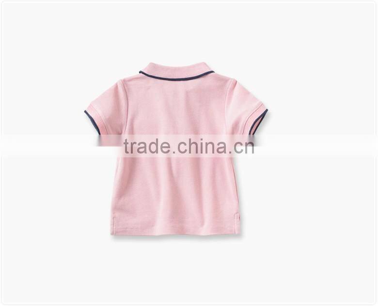 100% cotton custom design kids t-shirt wholesale baby polo t-shirt