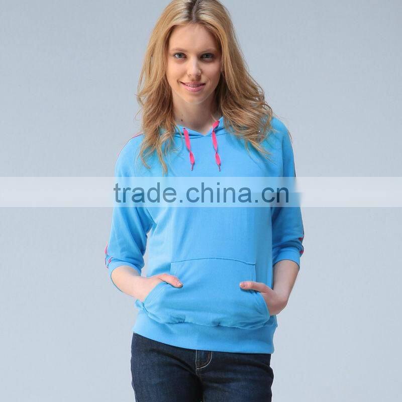 clothing factories in china lady high quality blank hoodies wholesale