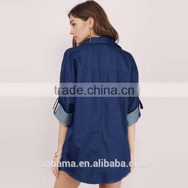 New design stylish denim jacket 2017 hot new products women