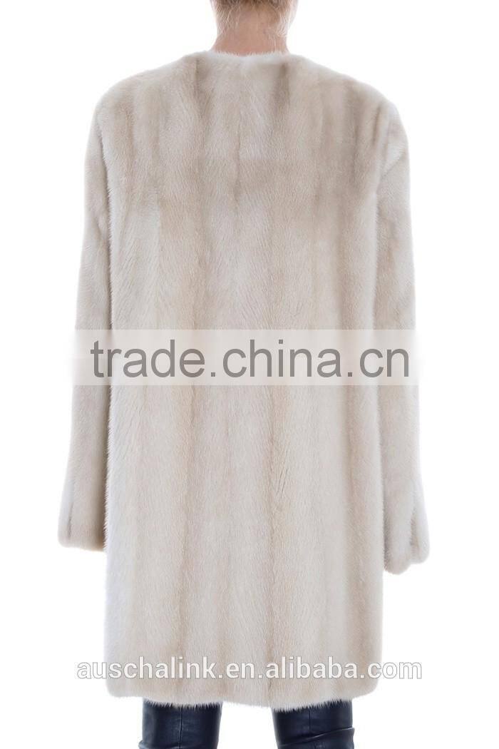 2016 winter women keep warm noble natural mink fur coat
