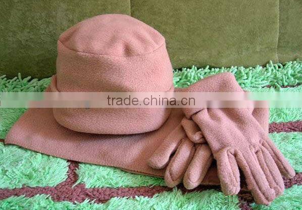 Polar Fleece 3 PCS Set (Glove, Hat, Scarf)
