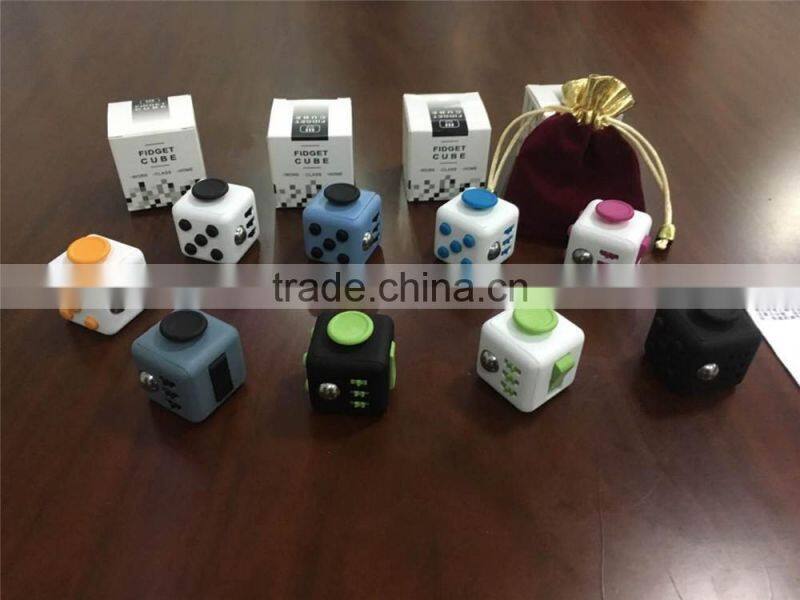 2017 New arrival High Quality 6-Sided Desk Toy Fidget Cube