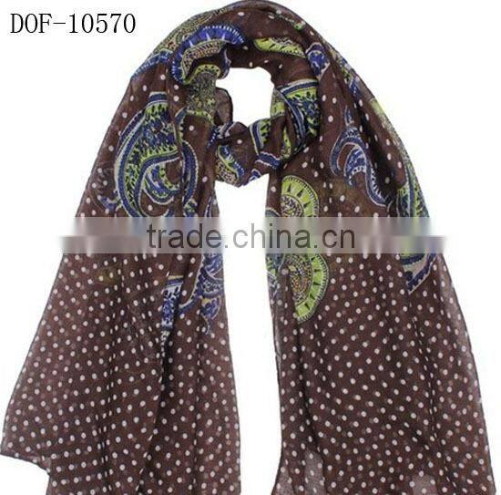 Fashion New shawl with printing dot&flower STOCK!
