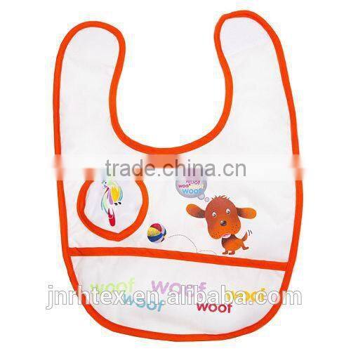 Absorbable eco-friend cotton baby bibs printing for promotion